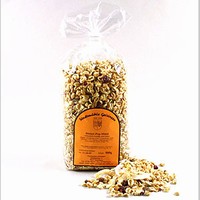 Spelt-muesli met vruchten en pops